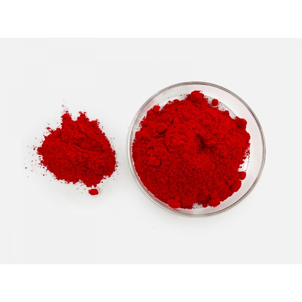 Highly transparent fluorescent pigment, fluorescent color concentrate, fluorescent pink